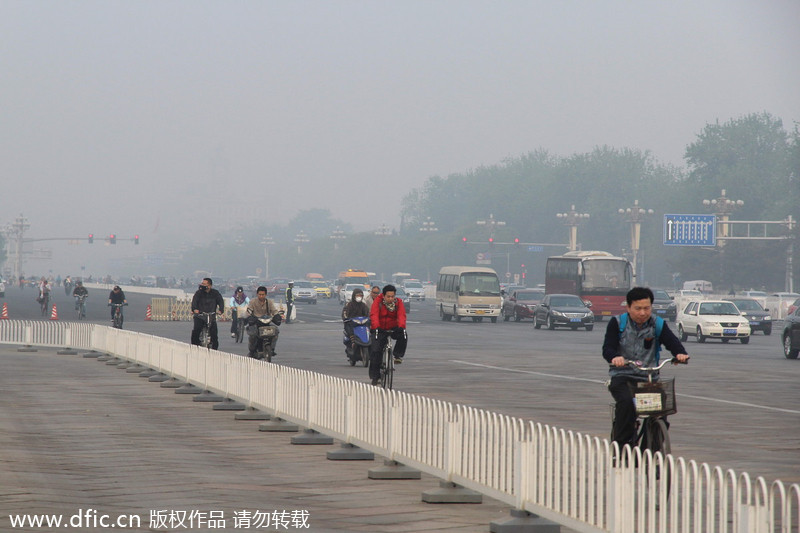 Chang'an Avenue becomes golden heart of Beijing