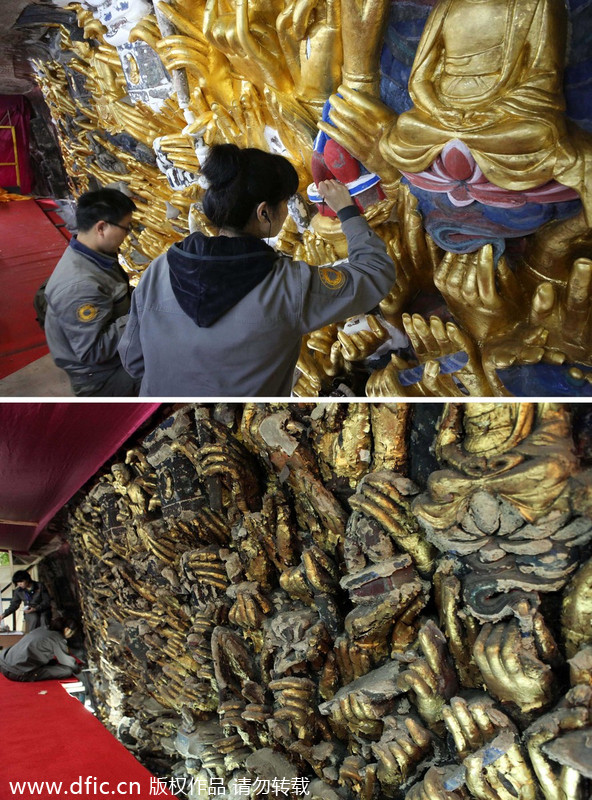 Thousand-hand Bodhisattva shines again