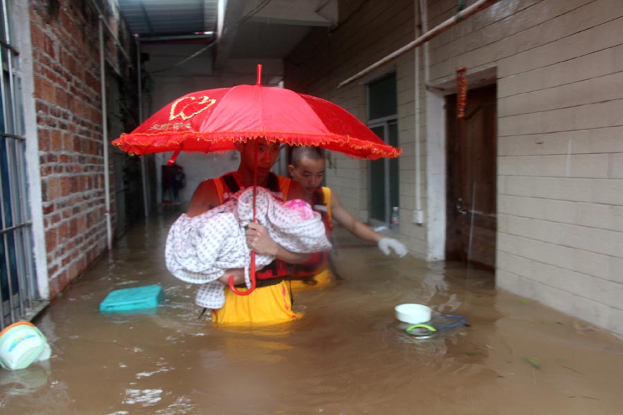 Heavy rainfall engulfs Guangxi