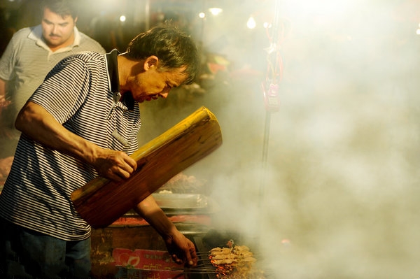 Nightlife in Kashgar, Xinjiang