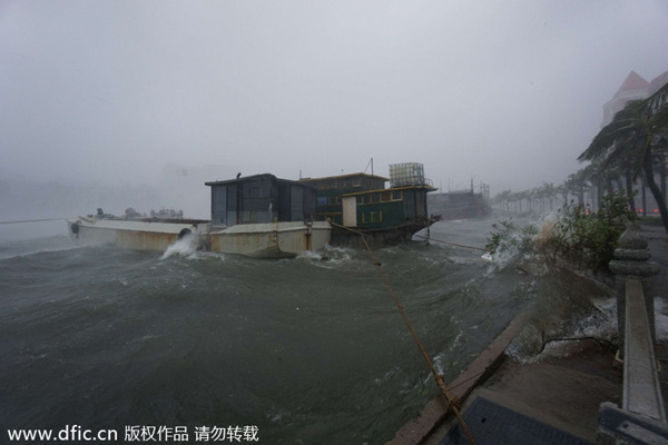 Eight killed in typhoon Rammasun in South China