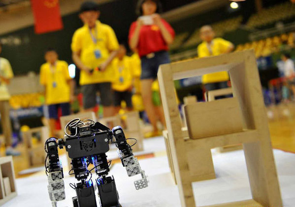 Regional qualification match for World Robot Olympiad held in Beijing