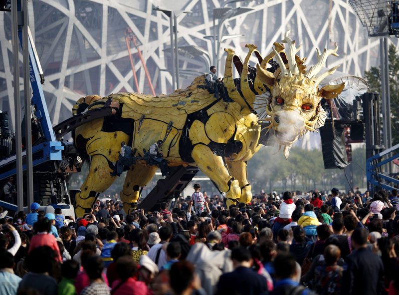 Riding a French dragon in Beijing