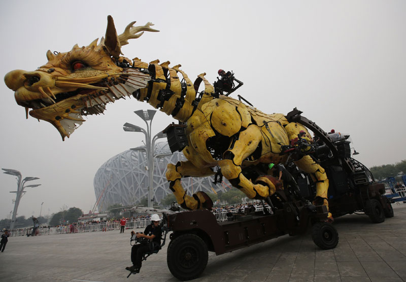 Riding a French dragon in Beijing