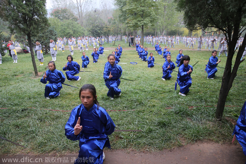 International Shaolin K<EM>ungfu</EM> Festival kicks off in China