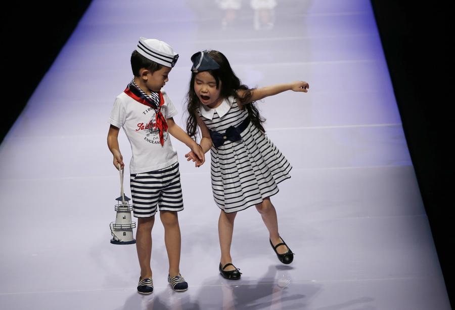 Children hit the catwalk at China Fashion Week