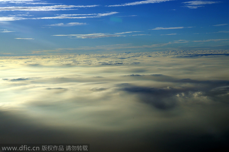 Aerial views of polluted landscapes