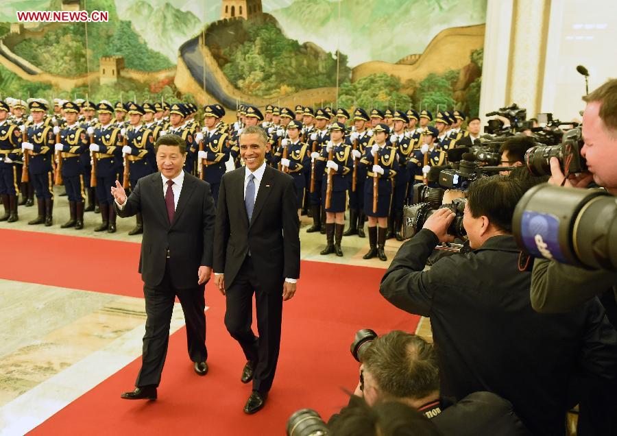 Xi talks with Obama, pledges commitment to new-type of major-country relations