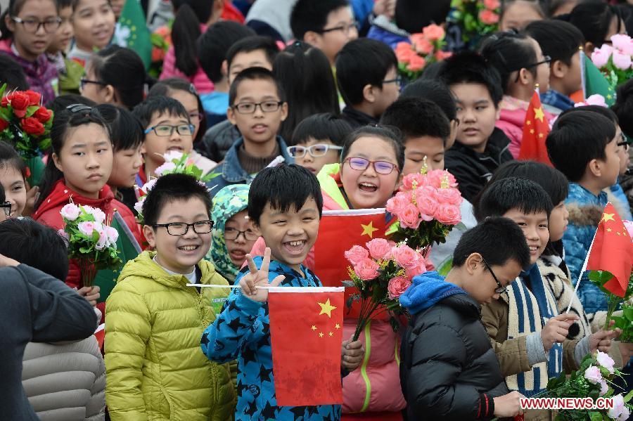 President Xi arrives in Macao for anniversary celebrations