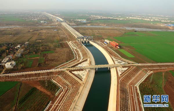 Thirsty Beijing receives water from the south