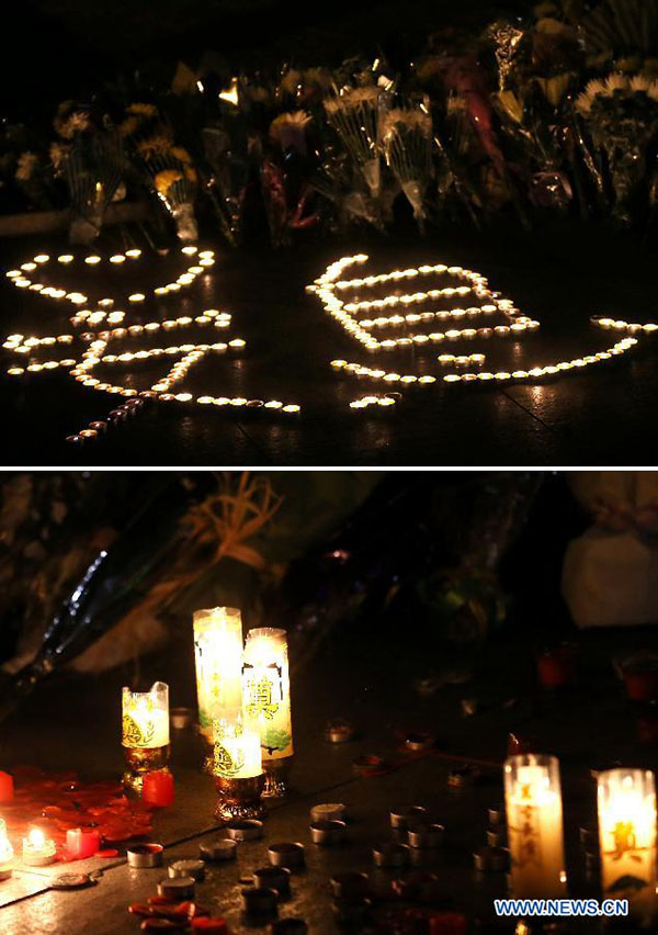 People mourn victims in Shanghai stampede