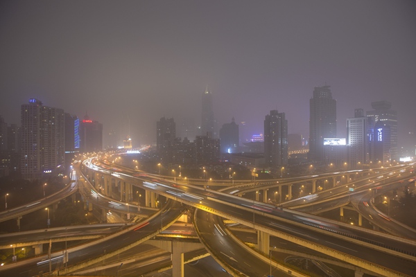 Haze blankets Shanghai