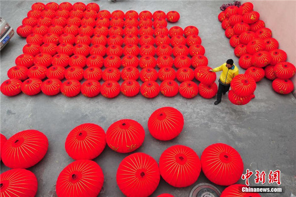 Village that lights up Chinese New Year