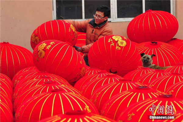 Village that lights up Chinese New Year