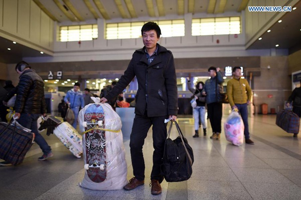 Spring Festival travel rush begins on Wednesday