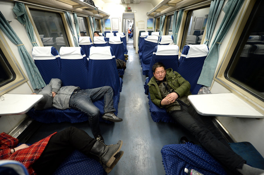 Slow trains see fewer passengers during biggest holiday rush