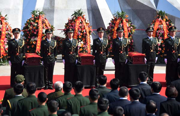 Chinese Korean War soldiers buried