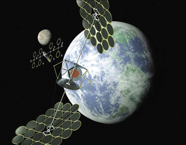 Solar power space station to dispel smog considered
