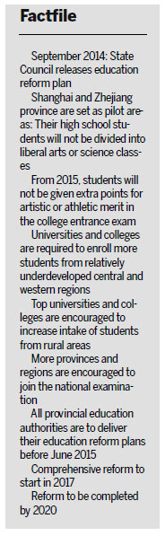 Putting examination reform to the test