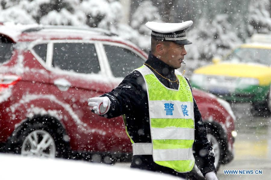 Snowfall hits Xinjiang