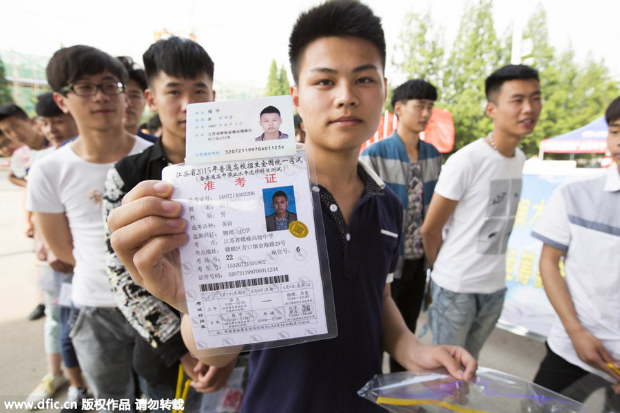 <EM>Gaokao</EM> held across China