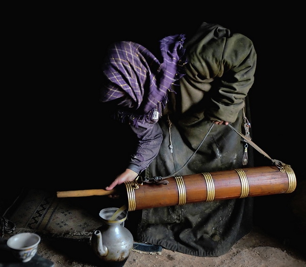 Tibetan buttered tea culture