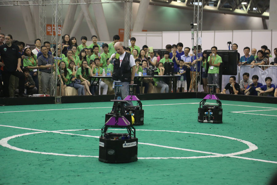 Yellow cards bring touch of reality to RoboCup finals day