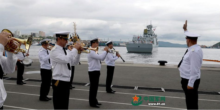 Chinese, Russian navies depart for joint drill