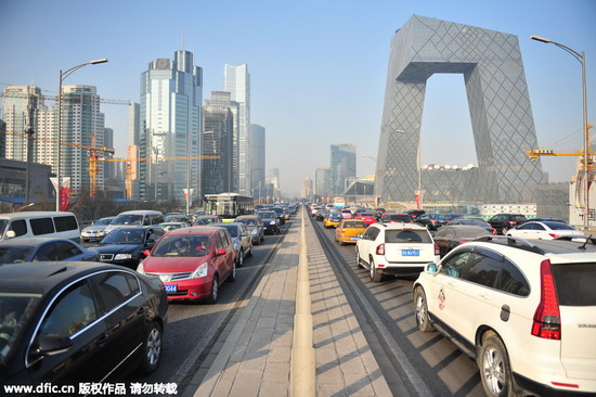 Beijing expects severe traffic congestion on next two days