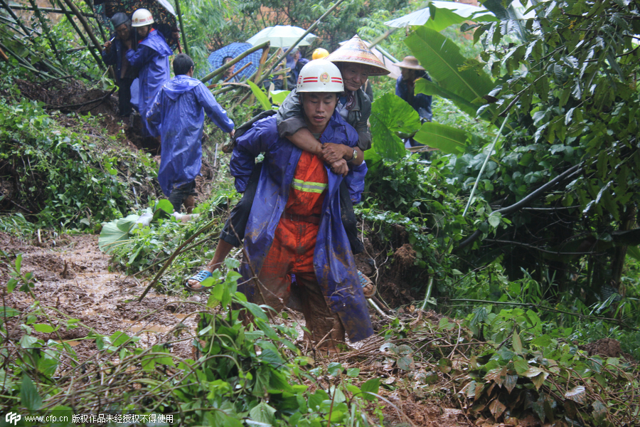 Eleven killed as rainstorm triggers landslide in SW China