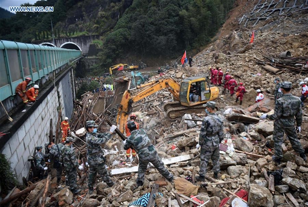 Death toll in east China landslide rises to 16