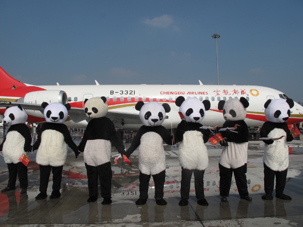 China-made ARJ21 regional jetliner popular with Sichuan locals