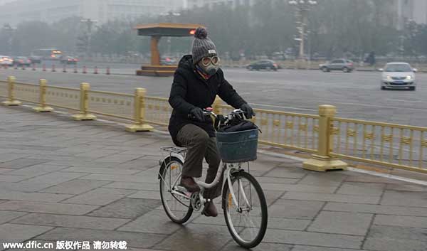 Life in smoggy Beijing amid red alert