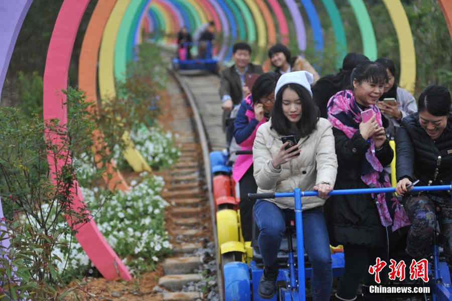 Fairy tale tunnel of love in South China