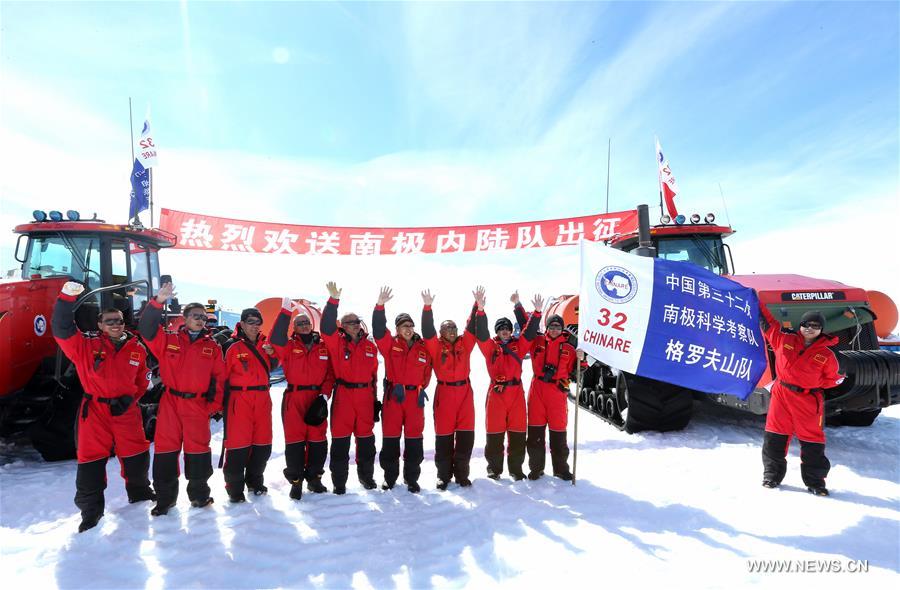 Two Chinese expedition teams set off for Antarctic inland