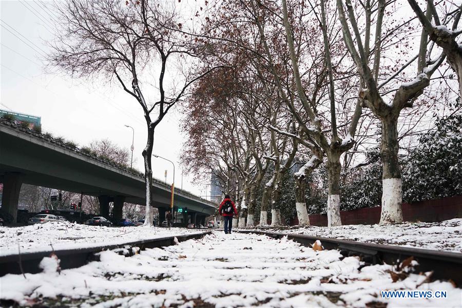 Snow scenery in East China's Nanjing