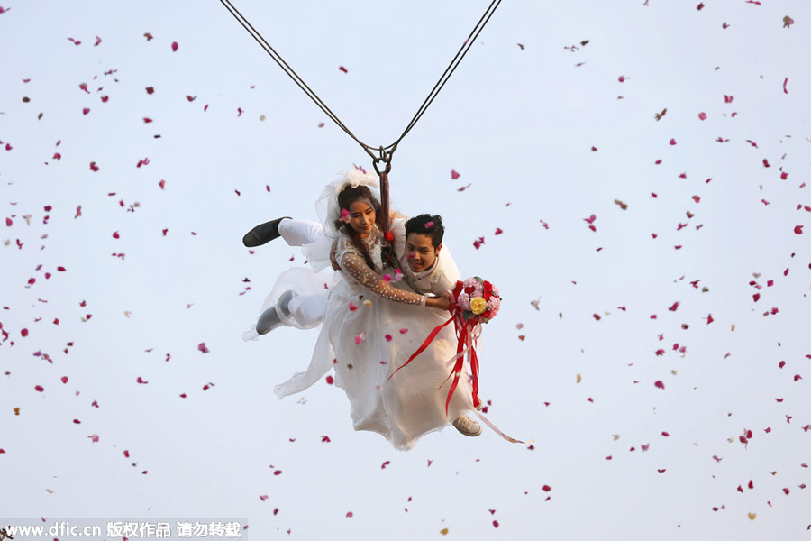Couples around the world celebrate Valentine's Day