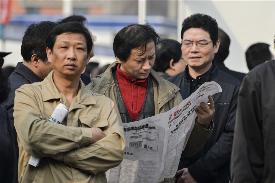 C China coal and steel workers look for other jobs