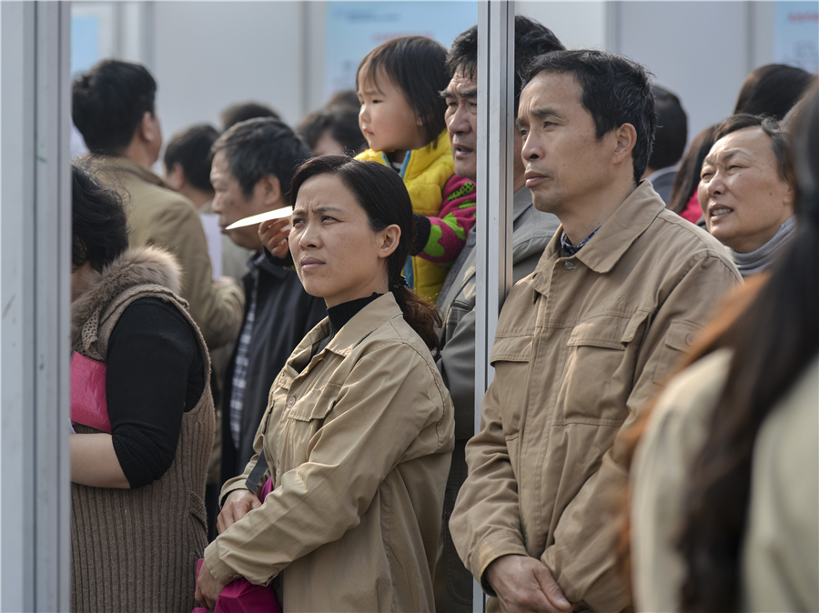 C China coal and steel workers look for other jobs