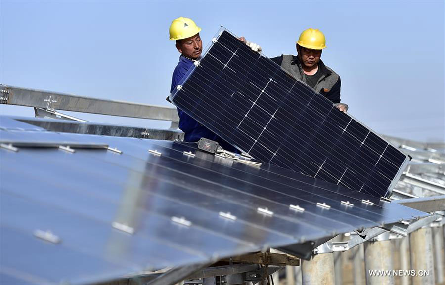 N China's largest photovoltaic project begins to join power grid