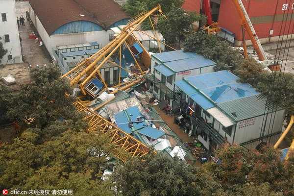 Two dead in South China construction site collapse