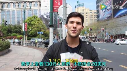 American man 'survives' Shanghai on 130 yuan, goes viral