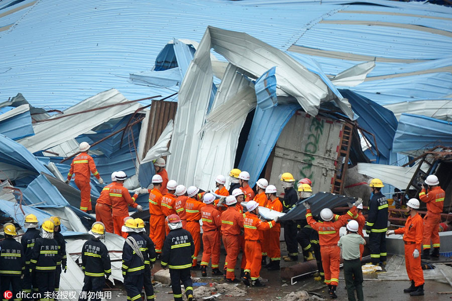 Storm sweeps across Southern China city, kills 2