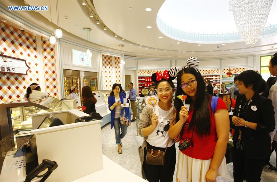Shops of Disney Resort attract visitors in Shanghai