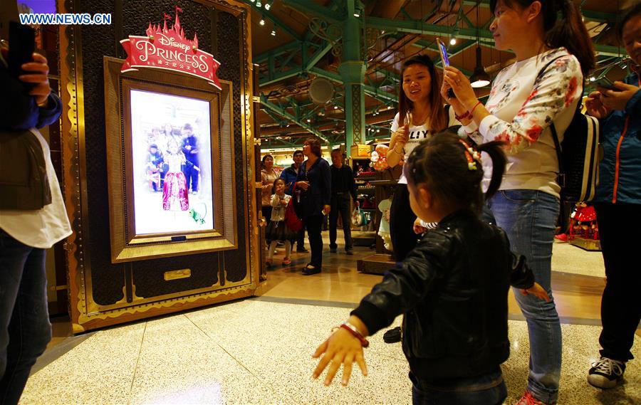 Shops of Disney Resort attract visitors in Shanghai