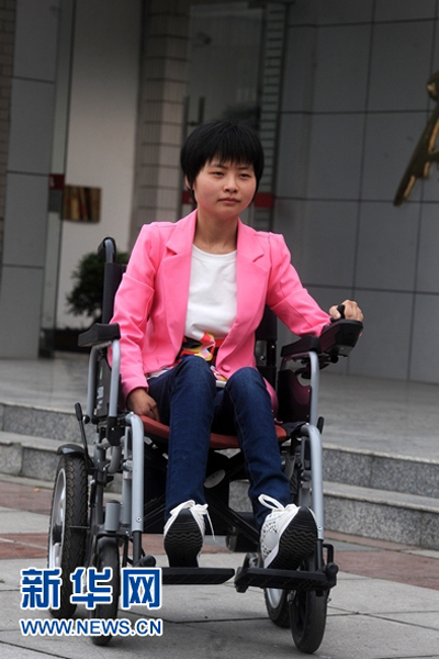 Wheelchair-bound female writer inspires others through her words