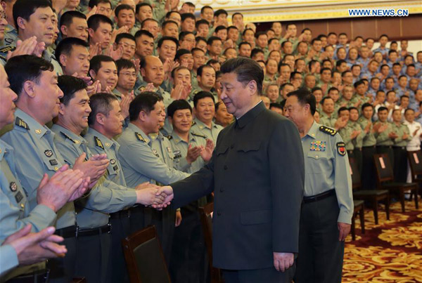 Xi inspects troops in NE province