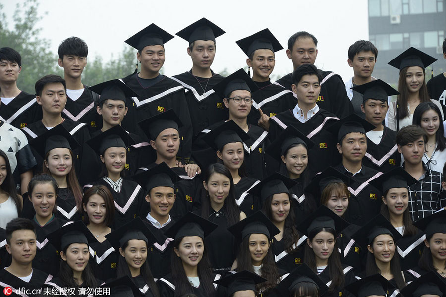 Future film stars take graduation photos