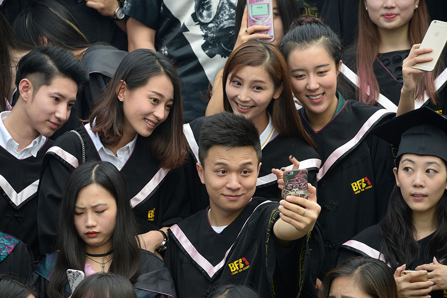 Future film stars take graduation photos