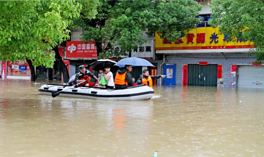 Flood causes overflow of 35 reservoirs in East China's Anhui